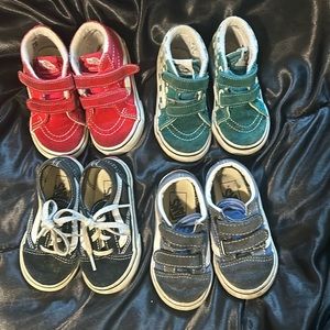 4 pairs of Vans Toddler Size 7 Lot